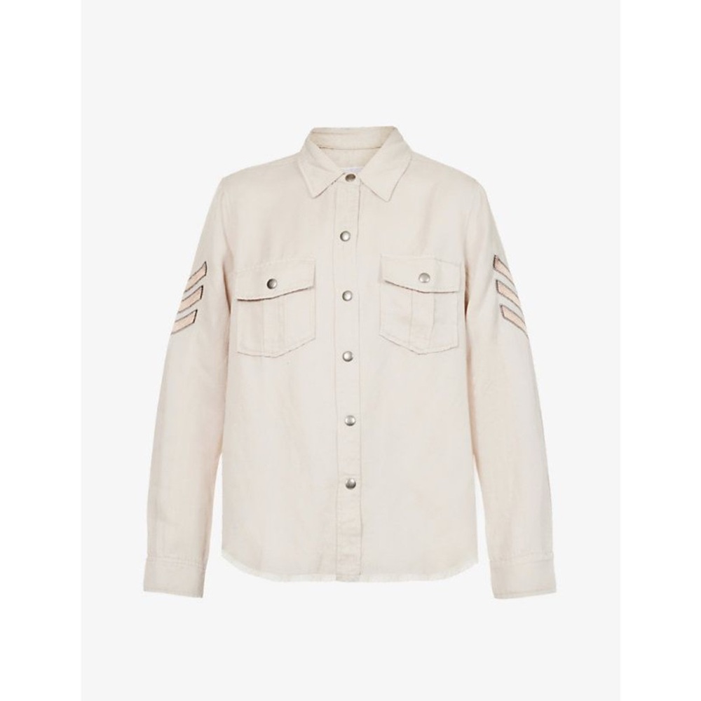 Rails Cream Button-Up Shirt